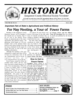 May - Sangamon County Historical Society