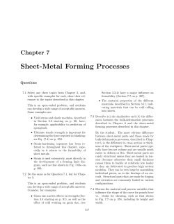Sheet-Metal Forming Processes