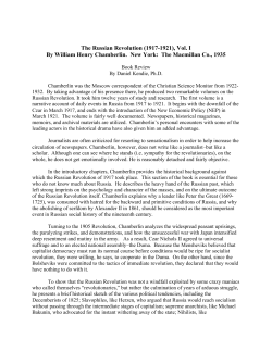 The Russian Revolution (1917-1921), Vol. I By William Henry