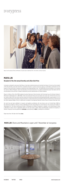 MAYA LIN - Arquitectura Viva