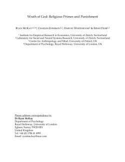 Wrath of God - Royal Holloway