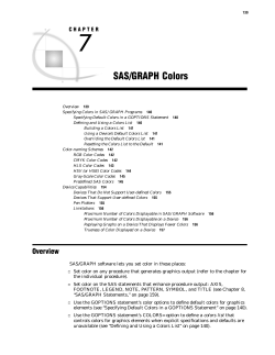 SAS/GRAPH Colors