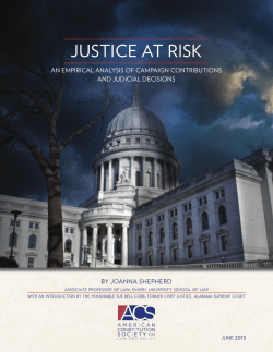 Justice at Risk - American Constitution Society