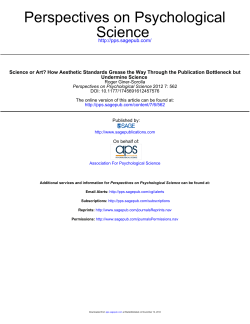 Science or Art How Aesthetic Standards Grease