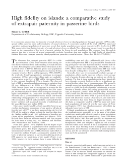 High fidelity on islands: a comparative study of