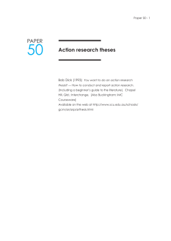 Paper 50 - Action research and action learning for community