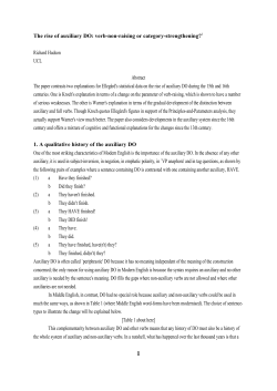 The rise of auxiliary DO: verb-non-raising or