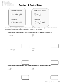 PRODUCT RULE: QUOTIENT RULE