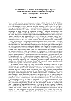 From Bultmann to Burton, Demythologizing the Big Fish: