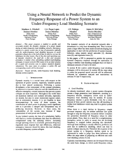 Using a neural network to predict the dynamic frequency response