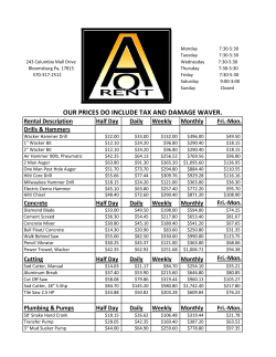 OUR PRICES DO INCLUDE TAX AND DAMAGE WAVER.