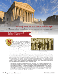 Looking Back on Gideon v. Wainwright