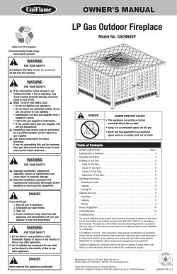 LP Gas Outdoor Fireplace
