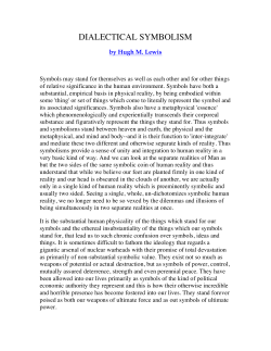 dialectical symbolism - Lewis Micropublishing