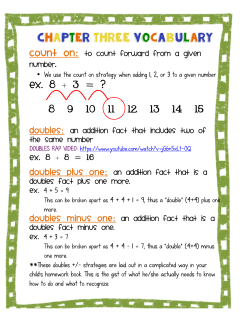 Chapter Three Vocabulary