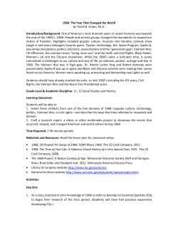 1968: The Year That Changed the World