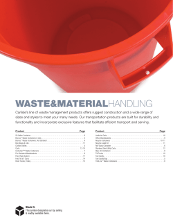 Specsheet - Webstaurant Store