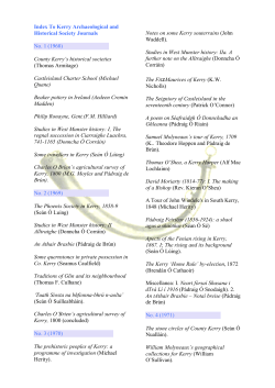 Journal Index - Kerry Library