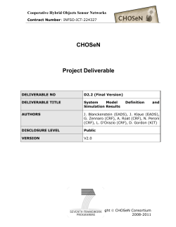 SINTECH Deliverables template