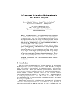 Inference and Declaration of Independence in Task