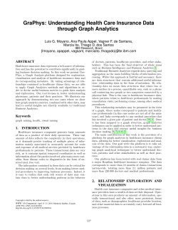 Demo: GraPhys: Understanding Health Care Insurance Data