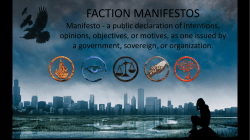51 Faction Manifesto and Denotation and Connotation