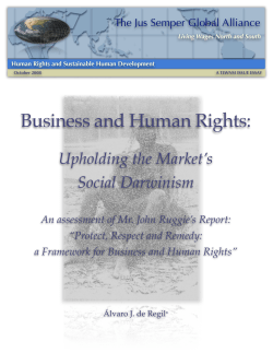 Upholding the Market`s Social Darwinism