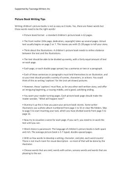 Picture Book Writing Tips