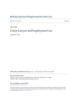 Union Lawyers and Employment Law