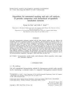 Automated Meshing and Unit Cell Analysis of Periodic Composites