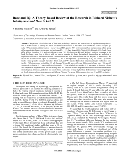 Race and IQ: A Theory-Based Review of the