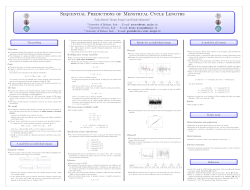 Sequential Predictions of Menstrual Cycle Lengths