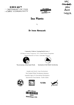 Sea plants - Pacific Community