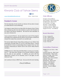 Kiwanis Club of Tahoe Sierra