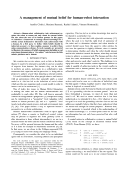 A management of mutual belief for human-robot - LAAS-CNRS
