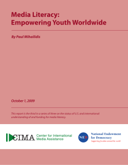Media Literacy: Empowering Youth Worldwide