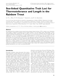 Sex-linked Quantitative Trait Loci for Thermotolerance and Length in