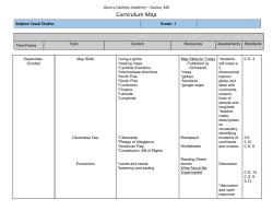 Grade 3 Social Studies - Quincy Catholic Academy