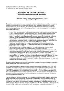 Addressing the &ldquo;Technology Divides&rdquo;