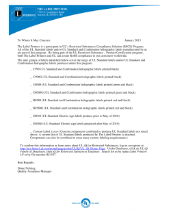 LP RSCS UL Standard#1051F3E