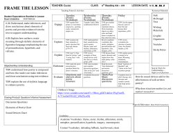 frame the lesson - trinitybasin.net