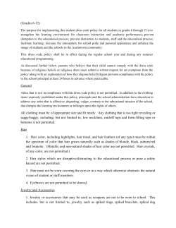 Dress Code 2016 - Austintown Local Schools