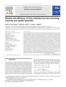 Kinetics and efficiency of H2O2 activation by iron