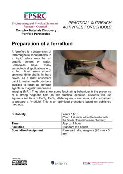 Preparation of a ferrofluid