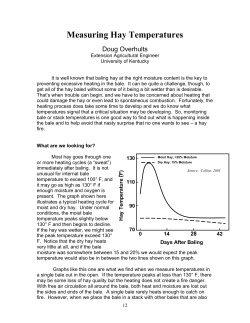 Measuring Hay Temperatures - UKnowledge