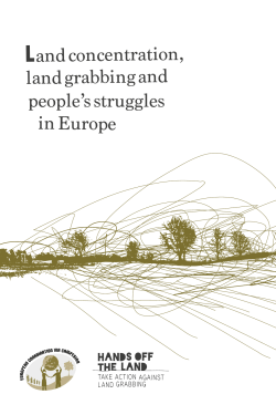 Land concentration, land grabbing and people`s struggles in Europe