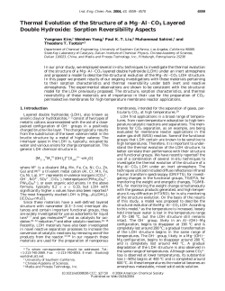 Thermal Evolution of the Structure of a Mg&minus;Al&minus;CO3 Layered Double