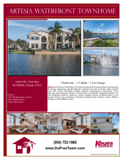 artesia waterfront townhome