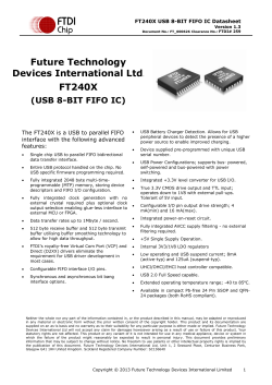 FT240X - FTDI Chip