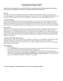 The Grapes of Wrath - Oconee County Schools